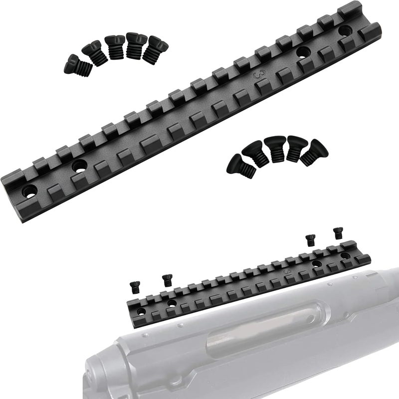 Gotical Store Picatinny Rail Mount for Savage Axis/Edge Rifles Mounting Hardware Included Allows for Picatinny or Weaver 5 PC of Each Size #6-48 Length 6mm/8mm - Image 1